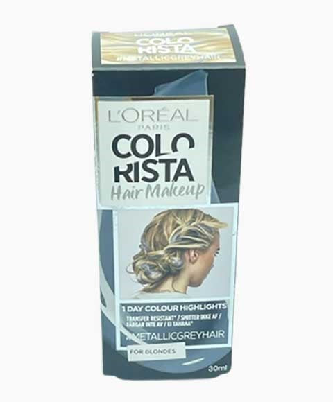 COLORISTA METALLIC GREY HAIR MAKEUP FOR BLONDES 30 ML Hair Color Asetena Pa 