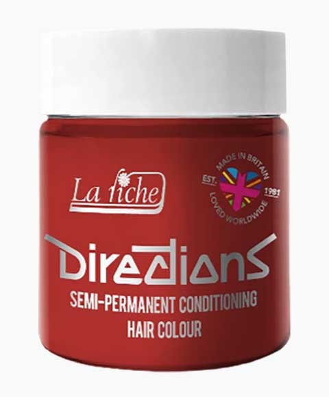 DIRECTIONS SEMI PERMANENT CONDITIONING HAIR COLOUR POPPY RED 100 ml Hair Color Asetena Pa 