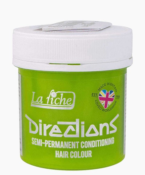 DIRECTIONS SEMI PERMANENT CONDITIONING HAIR COLOR FLUORESCENT LIME 88 ml Hair Color Asetena Pa 