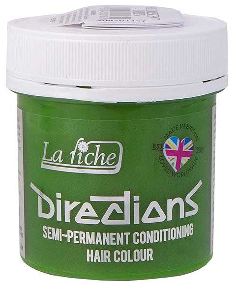DIRECTIONS SEMI PERMANENT CONDITIONING HAIR COLOR FLUORESCENT GREEN 88 ml Hair Color Asetena Pa 