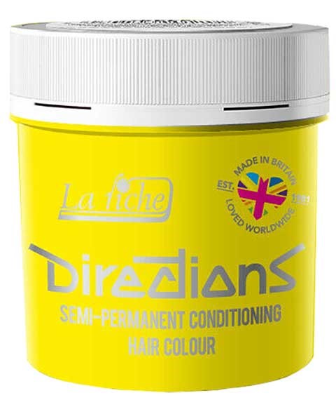 DIRECTIONS SEMI PERMANENT CONDITIONING HAIR COLOR FLUORESCENT YELLOW 88 ml Hair Color Asetena Pa 