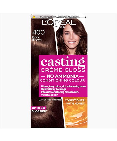 CASTING CREME GLOSS CONDITIONING COLOR 400 DARK BROWN Hair Color Asetena Pa 