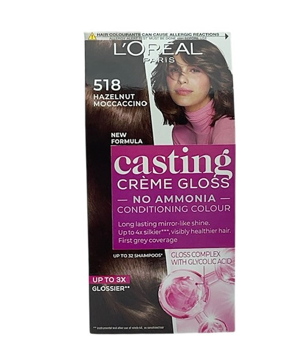 CASTING CREME GLOSS CONDITIONING COLOR 518 HAZELNUT MOCCACCINO Hair Color Asetena Pa 