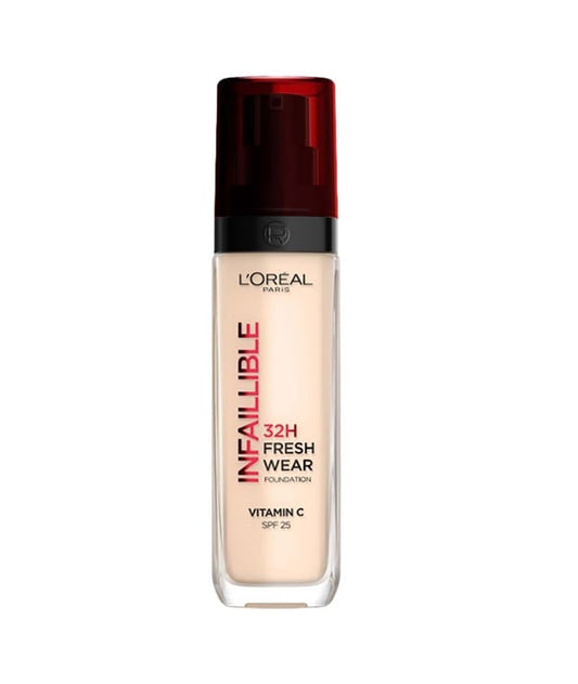 LOREAL INFAILLIBLE 32H FRESH WEAR VITAMIN C FOUNDATION 30 ML Color 100 Undertone Foundation Asetena Pa 