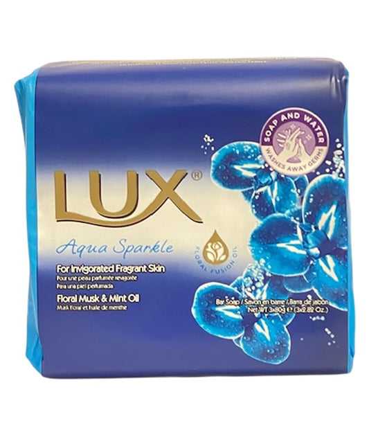 LUX AQUA SPRAKLE FLORAL MUSK AND MINT OIL BAR SOAP 3 x 80 g Body Care Asetena Pa 