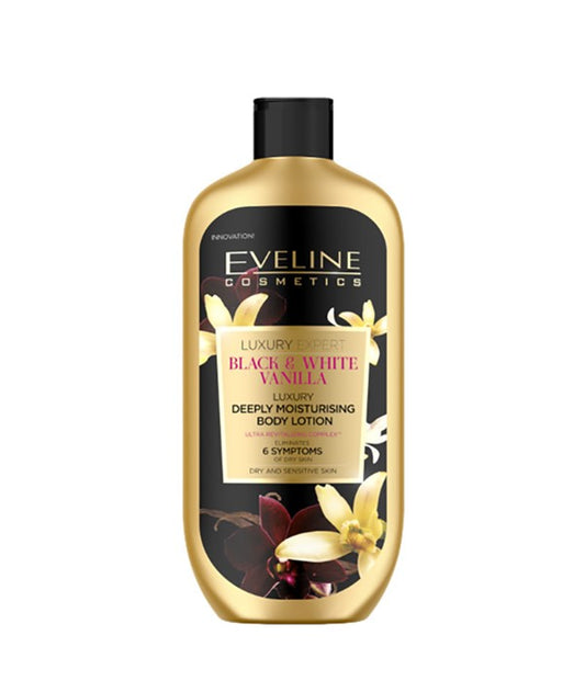 LUXURY EXPERT BLACK AND WHITE VANILLA LUXURY DEEPLY MOISTURISING BODY LOTION 350 ml Skin Moisturizing Asetena Pa 