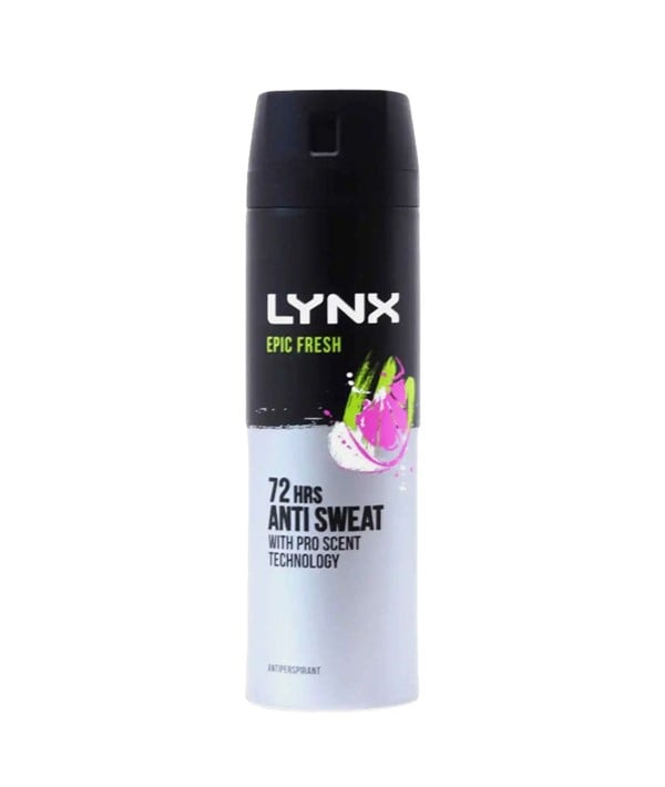 LYNX EPIC FRESH 72HRS ANTI SWEAT ANTIPERSPIRANT 200 ml Body Care Asetena Pa 