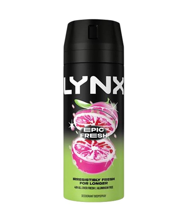 LYNX EPIC FRESH 48H ALL OVER FRESH DEODORANT BODY SPRAY 150 ml Body Care Asetena Pa 