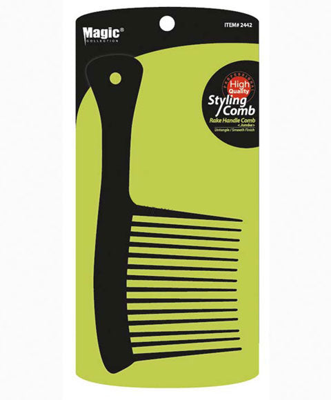MAGIC COLLECTION RAKE HANDLE COMB 2442 Hair Brushes and Combs Asetena Pa 