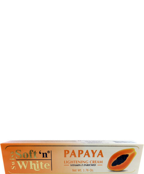 SWISS SOFT N WHITE PAPAYA LIGHTENING CREAM 50 g Even Skin Tone Asetena Pa 
