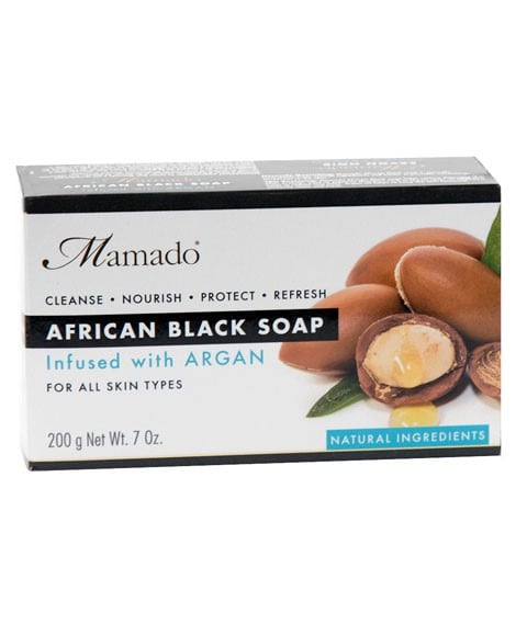 AFRICAN BLACK SOAP INFUSED WITH ARGAN 200 g Body Care Asetena Pa 