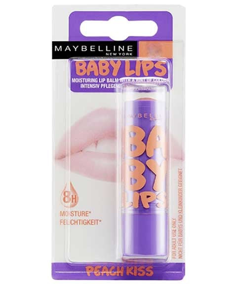 BABY LIPS MOISTURISING LIP BALM PEACH KISS Lips Asetena Pa 