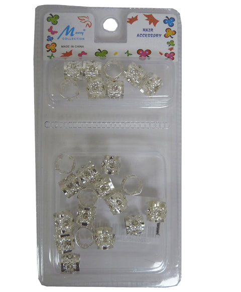 MURRY COLLECTION METAL SILVER WITH STONE BEADS MC45S Kids Hair Accessories Asetena Pa 