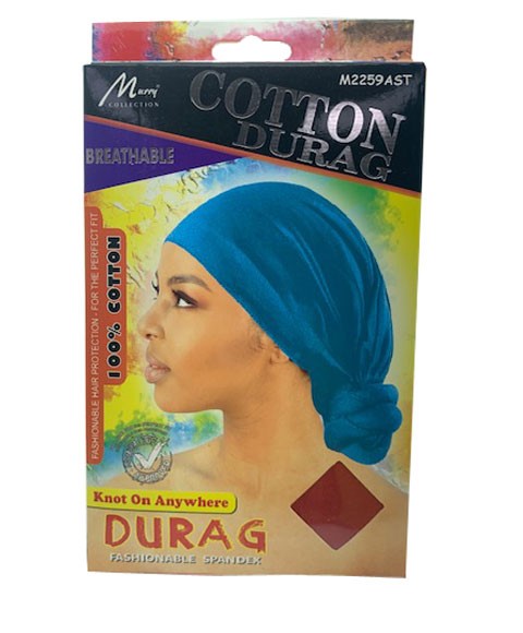 MURRY COLLECTION COTTON DURAG M2259AST  Color Assorted Durags and Caps Asetena Pa 