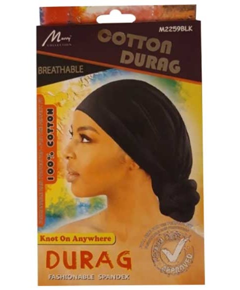 MURRY COLLECTION COTTON DURAG M2259BLK  Color M2259BLK Durags and Caps Asetena Pa 