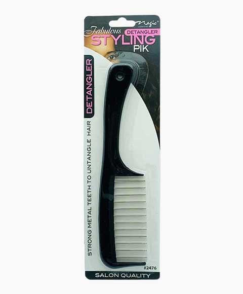 MAGIC COLLECTION FABULOUS DETANGLER STYLING PIK 2476  Color Black Hair Brushes and Combs Asetena Pa 