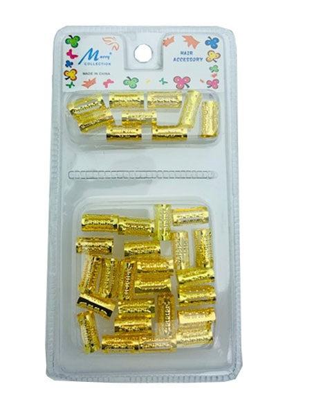 MURRY COLLECTION METAL TUBE CLIP GOLD MC41G Kids Hair Accessories Asetena Pa 