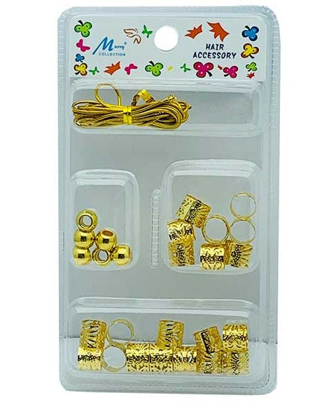 HAIR ACCESSORY BEADS MC50G  Color Gold Kids Hair Accessories Asetena Pa 