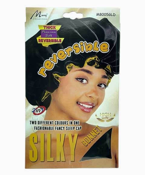 MURRY COLLECTION REVERSIBLE SILKY BONNET M8005GLD Durags and Caps Asetena Pa 