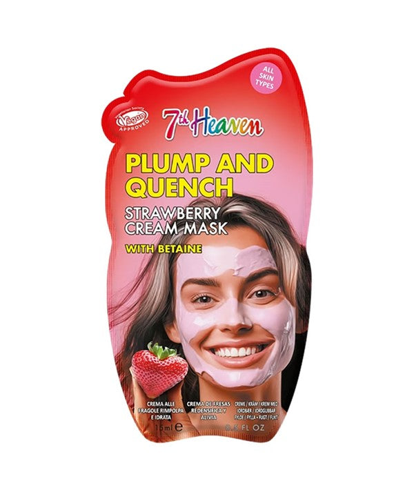 7TH HEAVEN PLUMP AND QUENCH STRAWBERRY CREAM MASK 15 ml Skin Wash Asetena Pa 