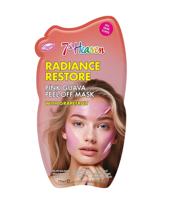 7TH HEAVEN RADIANCE RESTORE PINK GUAVA PEEL OFF MASK 10 ml Skin Wash Asetena Pa 
