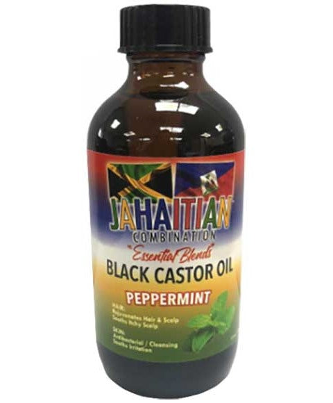 JAHAITIAN COMBINATION BLACK CASTOR OIL WITH PEPPERMINT 118 ml Treatments Asetena Pa 