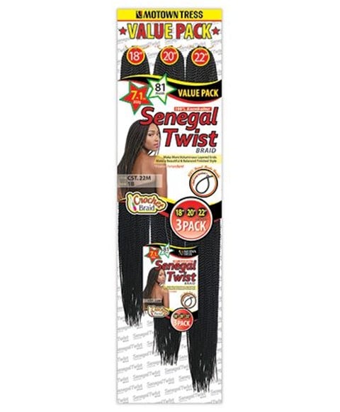 MOTOWN TRESS SYN CST 22M SENEGAL TWIST BRAID 18 20 22 Color 613 Hair for Braid Extensions Asetena Pa 