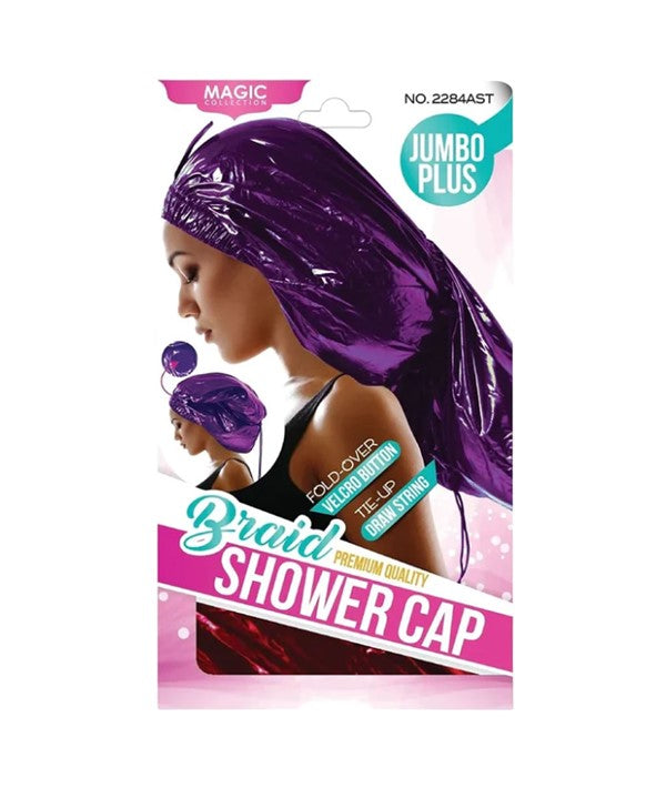 MAGIC COLLECTION BRAID SHOWER CAP JUMBO PLUS  Color 2284ASt Durags and Caps Asetena Pa 