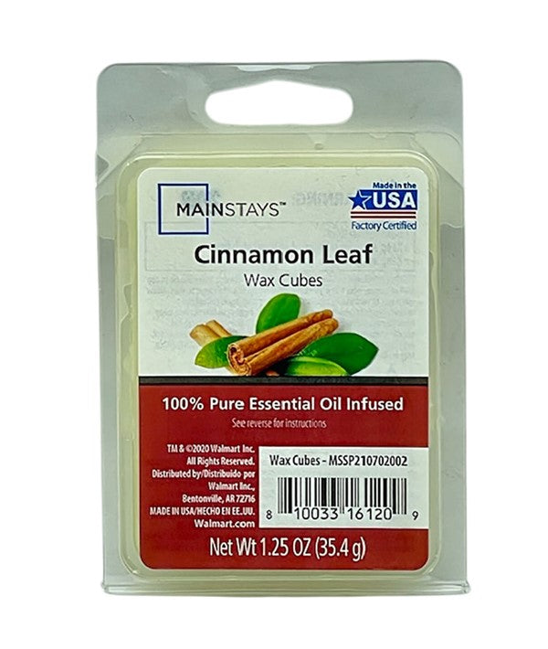 ESSENTIAL OIL INFUSED WAX MELT CUBES CINNAMON LEAF 35.4 g Candles Asetena Pa 