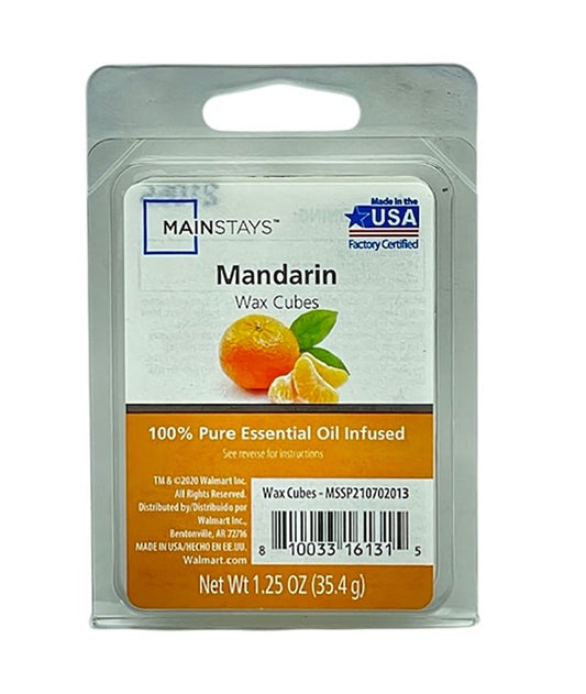 ESSENTIAL OIL INFUSED WAX MELT CUBES MANDARIN 35.4 g Candles Asetena Pa 