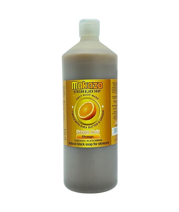 MAKAZO AFRICAN BLACK SOAP ORANGE DAILY BODY WASH 977 ml Body Care Asetena Pa 