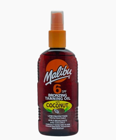 MALIBU BRONZING TANNING OIL WITH COCONUT SPF6 200 ml Skin Treatments Asetena Pa 