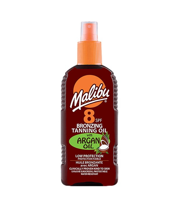 MALIBU BRONZING TANNING OIL WITH ARGAN OIL SPF8 200 ml Skin Treatments Asetena Pa 