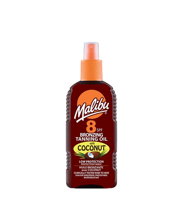 MALIBU BRONZING TANNING OIL WITH COCONUT SPF8 200 ml Skin Treatments Asetena Pa 