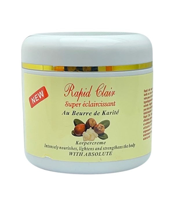 RAPID CLAIR BODY CREAM WITH SHEA BUTTER 500 ml Skin Moisturizing Asetena Pa 