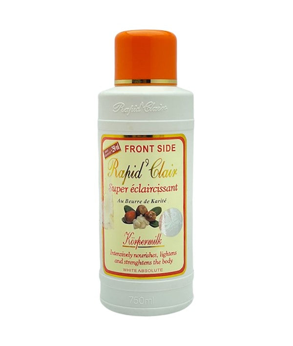 RAPID CLAIR BODY LOTION WITH SHEA BUTTER 750 ml Even Skin Tone Asetena Pa 