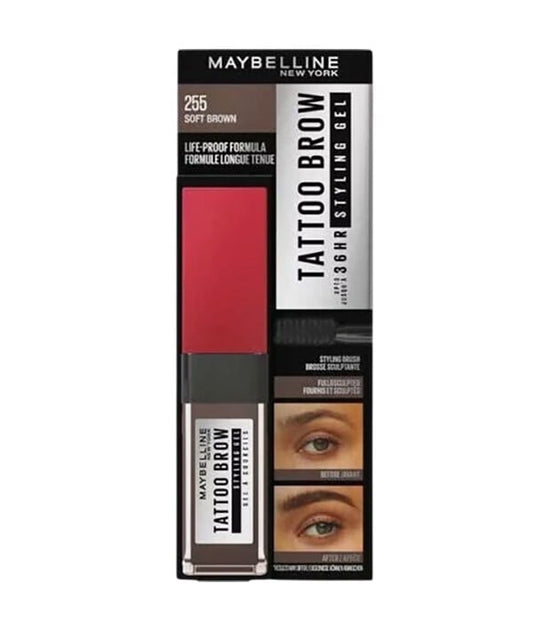 TATTOO BROW 36H STYLING BROW GEL 6.0 ml Color 260 Deep Brown Eye Makeup Asetena Pa 
