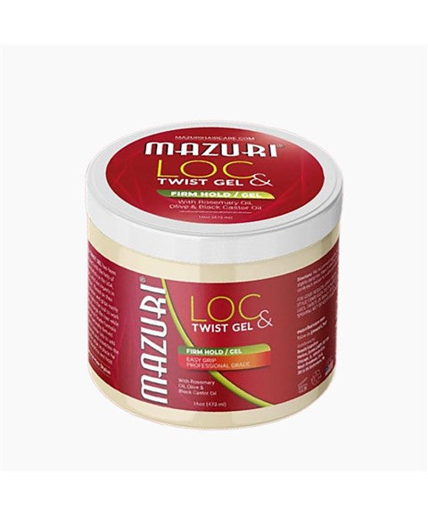 MAZURI LOC AND TWIST GEL FIRM HOLD 473 ml Hair Styling Asetena Pa 