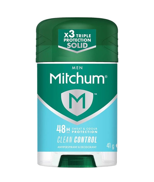 MITCHUM MEN 48H CLEAN CONTROL TRIPLE ODOR DEFENSE DEODORANT STICK 41g Body Care Asetena Pa 