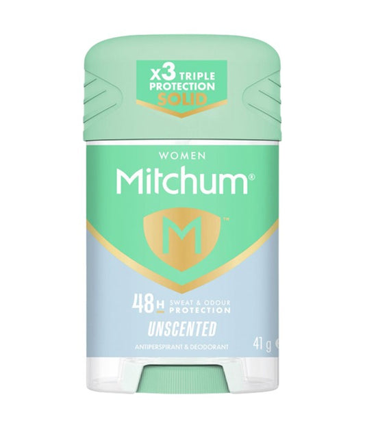 MITCHUM WOMEN 48H UNSCENTED TRIPLE PROTECTION DEODORANT STICK 41g Body Care Asetena Pa 
