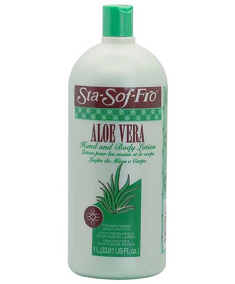 STA SOF FRO ALOE VERA HAND AND BODY LOTION 1000 ml Skin Moisturizing Asetena Pa 