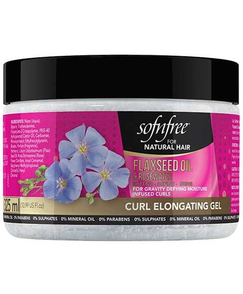SOF N FREE FLAXSEED OIL AND ROSE WATER CURL ELONGATING GEL 325 ml Hair Moisturizers Asetena Pa 