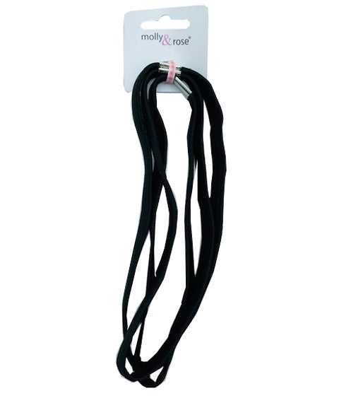 ELASTIC THICK LONG HAIR BANDS 7682  Color Black Kids Hair Accessories Asetena Pa 