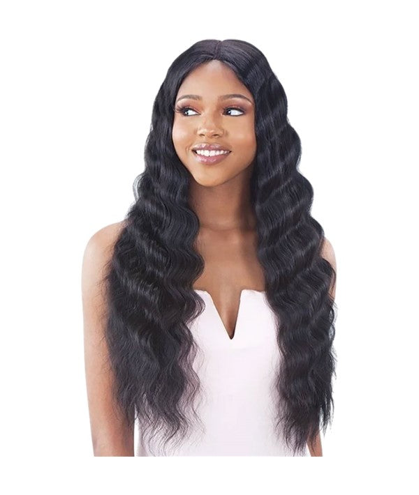 MODEL MODEL LACE FRONT TRIPLE BARREL CURL WIG  Color 1B Lace Wigs Asetena Pa 