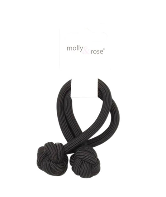 KNOTTED THICK ELASTIC BAND BLACK 9301 Kids Hair Accessories Asetena Pa 