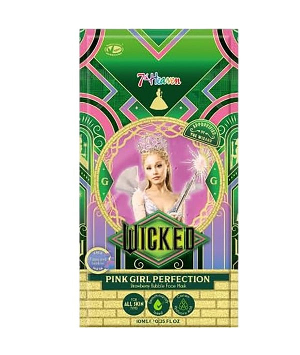 7TH HEAVEN WICKED PINK GIRL PERFECTION STRAWBERRY BUBBLE FACE MASK 10 ml Skin Wash Asetena Pa 