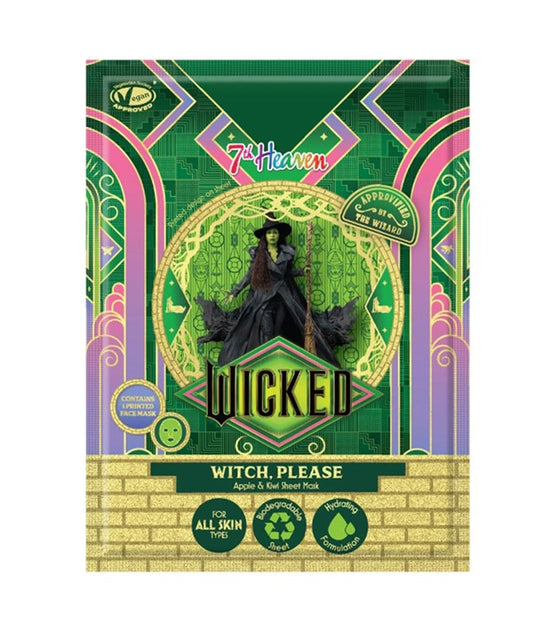 7TH HEAVEN WICKED WITCH PLEASE APPLE AND KIWI SHEET MASK 1 Printed Sheet Mask Skin Wash Asetena Pa 