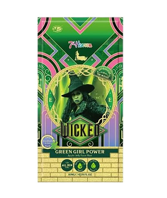 7TH HEAVEN WICKED GREEN GIRL POWER APPLE JELLY FACE MASK 10 ml Skin Wash Asetena Pa 
