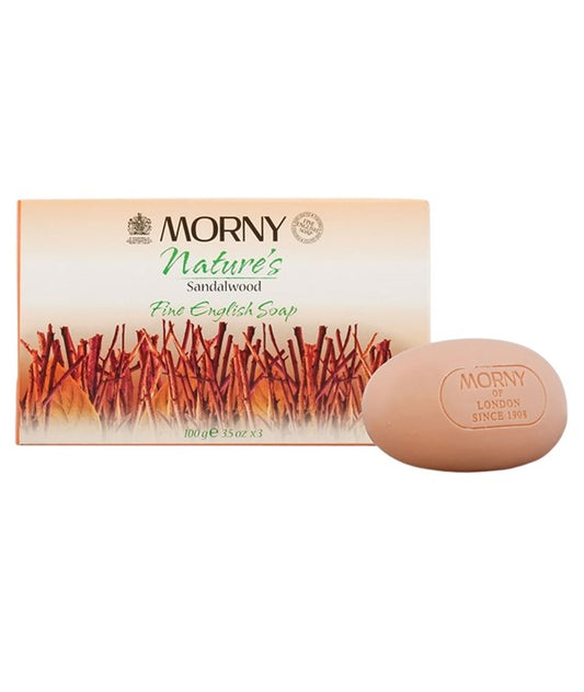 MORNY NATURES SANDALWOOD FINE ENGLISH SOAP 3x100 g Body Care Asetena Pa 