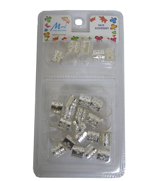 MURRY COLLECTION METAL TUBE CLIP SILVER MC43S Jumbo Kids Hair Accessories Asetena Pa 